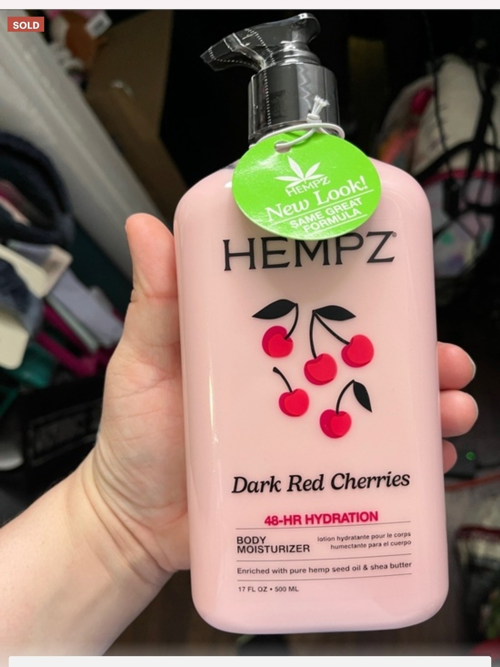 Pink Dark Red Cherries Body Moisturizer